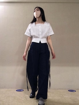 「台灣品牌」｜蔓さん（レディース・165cm）の夏コーディネート