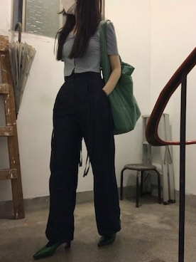 「台灣品牌」｜蔓さん（レディース・165cm）の夏コーディネート