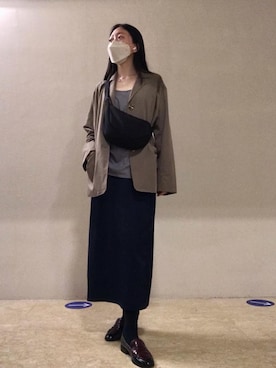 「MEIER.Q（マイヤーキュー）のアイテム（ジャケット/アウター）」を使った、蔓さん（レディース・165cm）の夏コーディネート