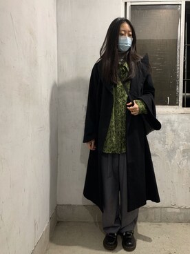 「If&n（イフアンドエヌ）のアイテム」を使った、蔓さん（レディース・165cm）の冬コーディネート