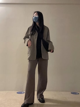 「MEIER.Q（マイヤーキュー）のアイテム（ジャケット/アウター）」を使った、蔓さん（レディース・165cm）の冬コーディネート