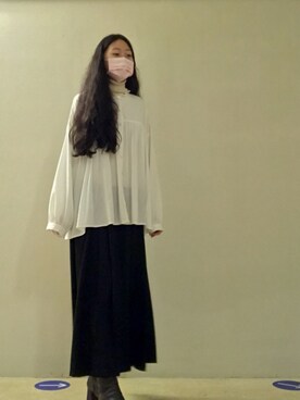 「台灣品牌」｜蔓さん（レディース・165cm）の冬コーディネート