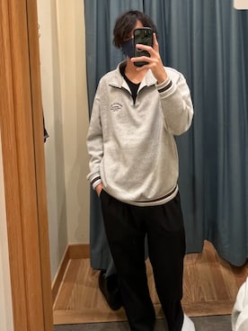 「united arrows」｜「アイテム（スウェット）」を使った、nidanidaさん（メンズ・178cm）の春コーディネート