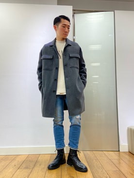 「ALLSAINTS（オールセインツ）のアイテム（その他アウター）」を使った、Macleanさん（メンズ・173cm）の春コーディネート