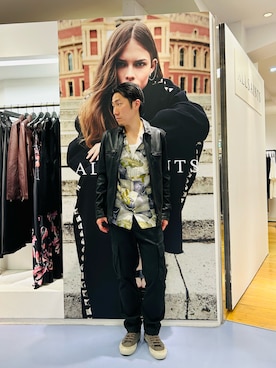 「ALLSAINTS（オールセインツ）のアイテム（その他アウター）」を使った、Macleanさん（メンズ・173cm）の秋コーディネート