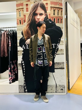 「ALLSAINTS（オールセインツ）のアイテム（ジャケット/アウター）」を使った、Macleanさん（メンズ・173cm）の秋コーディネート
