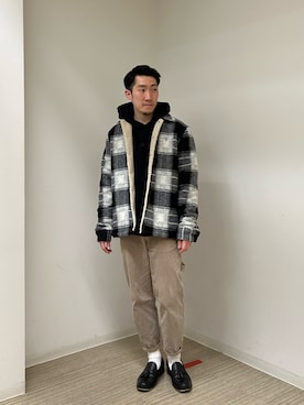 「ALLSAINTS（オールセインツ）のアイテム（その他アウター）」を使った、Macleanさん（メンズ・173cm）の冬コーディネート