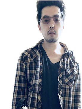 「Right-on（ライトオン）のアイテム（その他トップス）」を使った、trainマンさん（メンズ・176cm）の春コーディネート