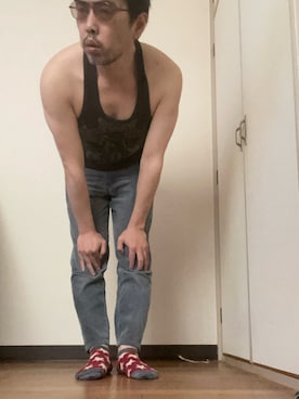 「Right-on（ライトオン）のアイテム（レッグウェア）」を使った、trainマンさん（メンズ・176cm）の冬コーディネート