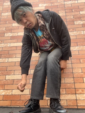 「アイテム（Tシャツ/カットソー）」を使った、trainマンさん（メンズ・174cm・40代）の秋コーディネート