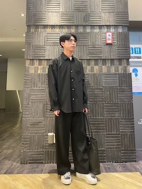 「SLACK FOOTWEAR（スラックフットウェア）のアイテム」を使った、Takumuさん（メンズ・170cm）の春コーディネート