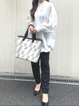 「ZARA（ザラ）のアイテム（パンプス、ブラック系）」を使った、yumecameraさん（レディース・158cm）の秋コーディネート