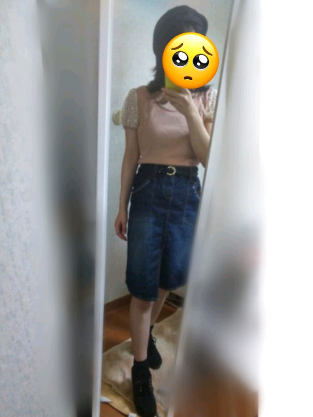 「秋コーデ」｜「Honeysのアイテム（ブーティ、ブラック系）」を使った、ききさん（レディース・160cm）の秋コーディネートの1枚目の写真