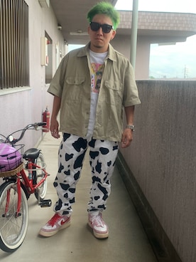 「アイテム（シャツ/ブラウス）」を使った、cocokarafine0198さん（メンズ・154cm・30代）の夏コーディネート