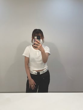 「WIGGLE WIGGLE（ウィグルウィグル）のアイテム（PC・スマホグッズ/家電）」を使った、iamka0010さん（レディース・154cm）の夏コーディネート