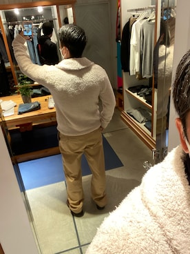 「Ron Herman（ロン ハーマン）のアイテム（ジャケット/アウター）」を使った、en  and outdoor unitさん（メンズ・182cm）の冬コーディネート