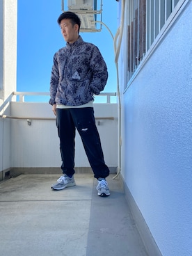 「Palace Skateboards（パレススケートボード）のアイテム」を使った、en  and outdoor unitさん（メンズ・182cm）の冬コーディネート