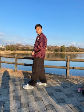 「PORKCHOP（ポークチョップ）のアイテム」を使った、en  and outdoor unitさん（メンズ・182cm）の冬コーディネート