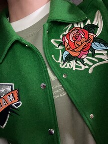 MAISON EMERALD / ジャケット/M/コットン/BLK/総柄 MAISON EMERALD（メゾン エメラルド）の「A'GEM/9 × .kom『MAISON