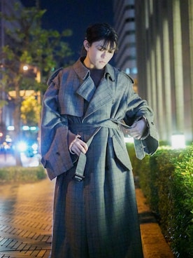 「stein（シュタイン）のアイテム（その他アウター）」を使った、shunsukeirieさん（メンズ・170cm）の秋コーディネート
