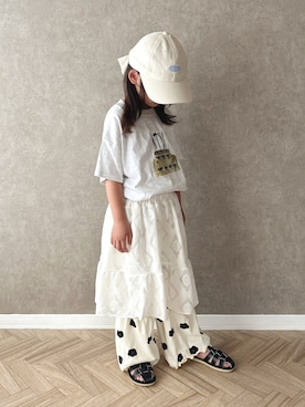 「こども ビームス（コドモビームス）のアイテム」を使った、Ninaさん（キッズ・110cm）の夏コーディネート