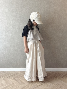 「アイテム（サンダル）」を使った、Ninaさん（キッズ・110cm）の夏コーディネート