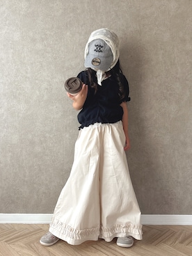 「IFME（イフミー）のアイテム」を使った、Ninaさん（キッズ・120cm）の夏コーディネート