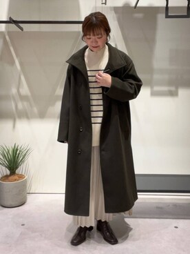 「LOWRYS FARM（ローリーズファーム）のアイテム（チェスターコート）」を使った、mio030409さん（レディース・158cm）の秋コーディネート