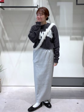 「アイテム（スマホグッズ、ベージュ系）」を使った、mio030409さん（レディース・158cm）の冬コーディネート