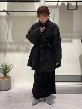 「アイテム（モカシン/デッキシューズ、シルバー系）」を使った、mio030409さん（レディース・158cm）の秋コーディネート