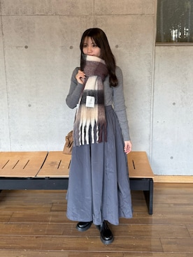 「アイテム（ビューティーグッズ）」を使った、risaさん（レディース・161cm）の冬コーディネート