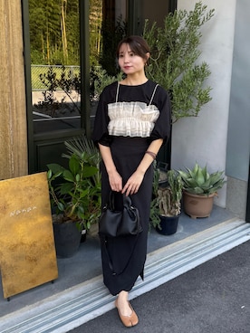 「アイテム（ビューティーグッズ）」を使った、risaさん（レディース・161cm）の秋コーディネート