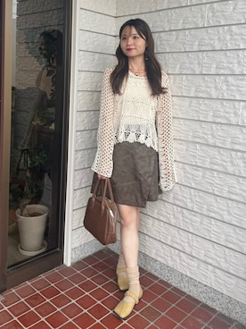 「アイテム（ビューティーグッズ）」を使った、risaさん（レディース・161cm）の秋コーディネート
