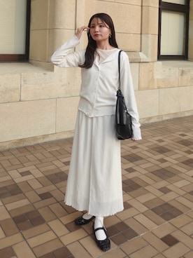 「しまむら（シマムラ）のアイテム」を使った、risaさん（レディース・161cm）の春コーディネート