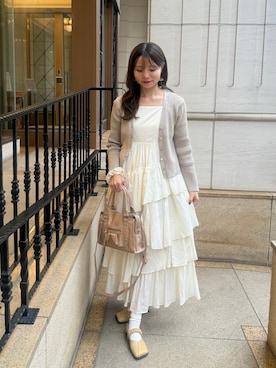 「アイテム（ビューティーグッズ）」を使った、risaさん（レディース・161cm）の秋コーディネート