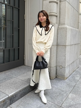 「アイテム（ビューティーグッズ）」を使った、risaさん（レディース・161cm）の冬コーディネート