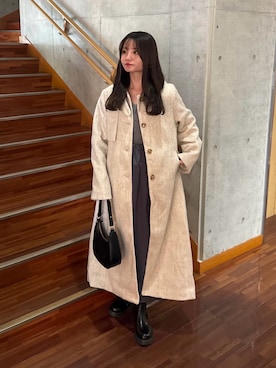 「アイテム（ビューティーグッズ）」を使った、risaさん（レディース・161cm）の冬コーディネート