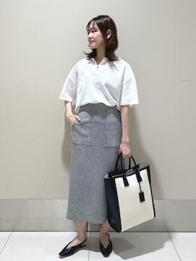 「ROPÉ」｜「アイテム（その他シューズ）」を使った、うつぎさん（レディース・160cm）の春コーディネート