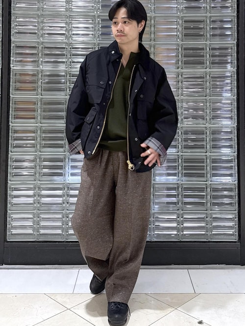 セール】ハードクロス 2プリーツ スラックス（スラックス）｜ADAM ET