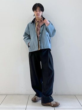 「アイテム（ブルゾン）」を使った、Ryu Miyazakiさん（メンズ・167cm・20代）の春コーディネート