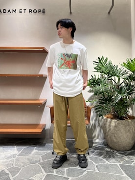 「骨格ナチュラル、イエベ」｜Ryu Miyazakiさん（メンズ・167cm）の夏コーディネート