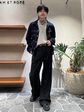 「骨格ナチュラル、イエベ」｜Ryu Miyazakiさん（メンズ・167cm）の春コーディネート