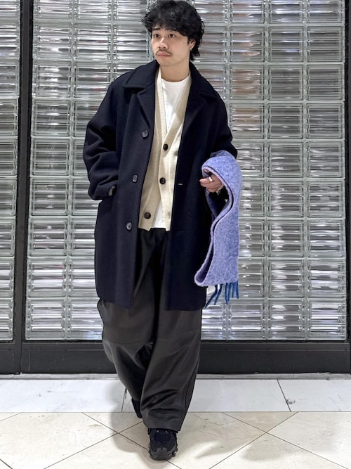 Wild Life Tailor 3レイヤー バルカラーコート ブラック M WILD LIFE TAILOR】WOOL GABARDINE BAL COLLAR COAT（その他アウター