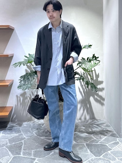 【ネイビー（40）】【WILD LIFE TAILOR】ライトピケ ルーズシルエット シャツジャケット / ロングシーズン着用可能 セットアップ可能 セール】【WILD LIFE TAILOR】ライトピケ ルーズシルエット シャツ