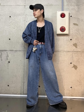 「骨格ナチュラル、イエベ」｜Ryu Miyazakiさん（メンズ・167cm）の夏コーディネート