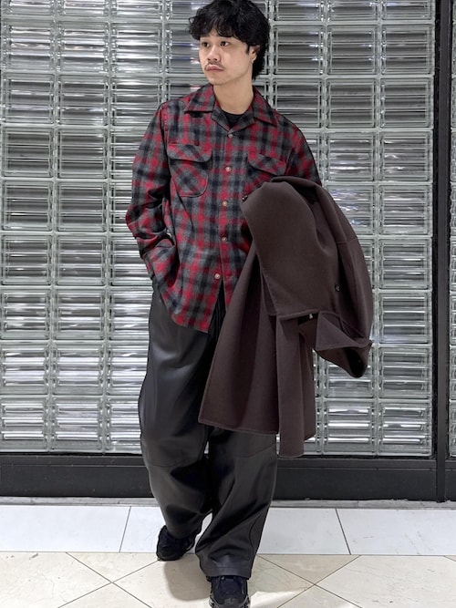 ペンドルトン PENDLETON for WILD LIFE TAILOR】EX OPEN COLLAR SHIRT（シャツ