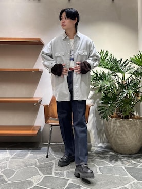 「骨格ナチュラル、イエベ」｜Ryu Miyazakiさん（メンズ・167cm）の秋コーディネート