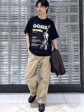 「アイテム（チノパンツ）」を使った、Ryu Miyazakiさん（メンズ・167cm・20代）の夏コーディネート