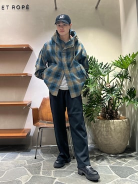 「FEMME」｜「アイテム（ブルゾン）」を使った、Ryu Miyazakiさん（メンズ・167cm）の秋コーディネート