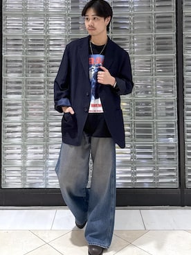 「アイテム（テーラードジャケット）」を使った、Ryu Miyazakiさん（メンズ・167cm・20代）の夏コーディネート